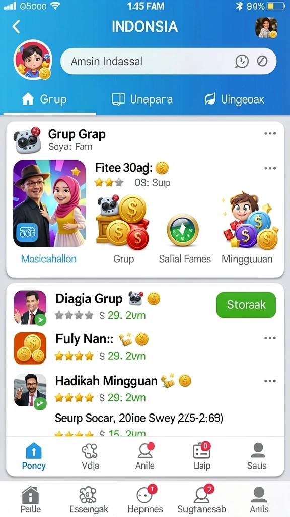 9n9n - Karakter-karakter unik dengan kemampuan berbeda.