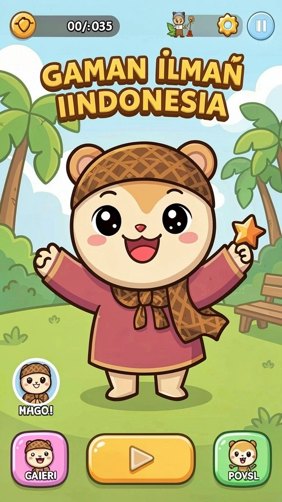 9zkgames - Screenshot menampilkan karakter unik yang bisa dimainkan.