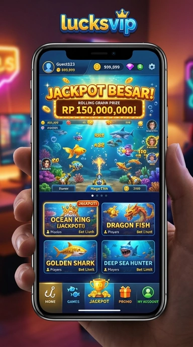 Layar utama lucksvip — antarmuka bersih setelah instalasi